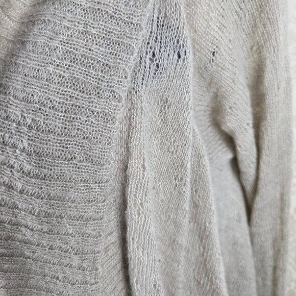 Alfani Size Medium "Summer Straw" Open Front Asymetric Cardigan No Closure NWT - Picture 4 of 14